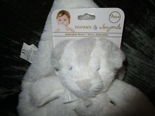 NEW BLANKETS  BEYOND WHITE GRAY PUPPY DOG BABY LOVEY BLANKET