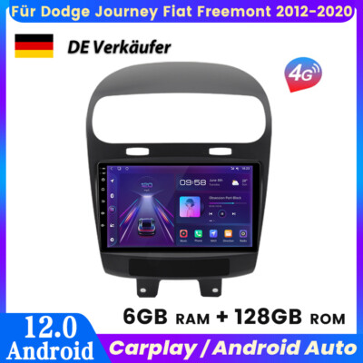 6+128G Für Dodge Journey Fiat Freemont 2012-2020 Carplay Autoradio GPS NAVI DAB+