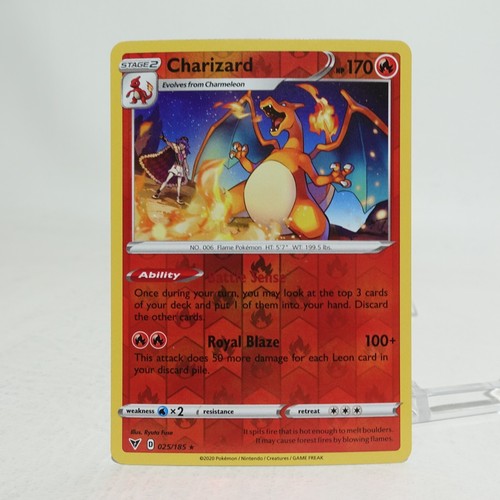 Charizard 025/185 Cracked Ice Vivid Voltage Rare Pokémon Card Near Mint ...