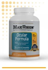 MaxiVision Ocular Formula 60 Capsules By Lunovus