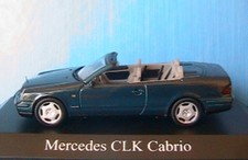 Mercedes Benz CLK Class A208 1997 230 Cabriolet Schuco 04443 1/43 Green Grun