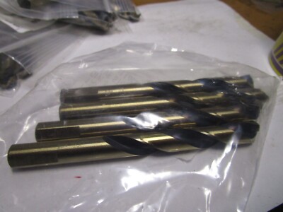 15/32'' Hi-Moly 135 Split Point Black and Gold Mechanics Drill QTY 4