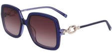 NEW MCM 729S 400 Crystal Blue Sunglasses with Brown Gradient Lenses MCM Case