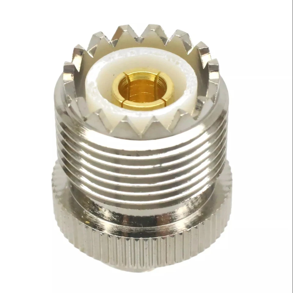 100pcs UHF SO239 Female Jack to MCX Male Plug RF Coaxial Adapter Cable Connector - Image 2 of 2