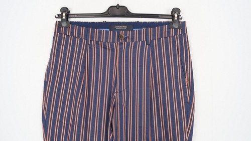 Pantaloni chino uomo SCOTCH & SODA taglia W29 L29 a righe coniche elasticizza... - Foto 4 di 7