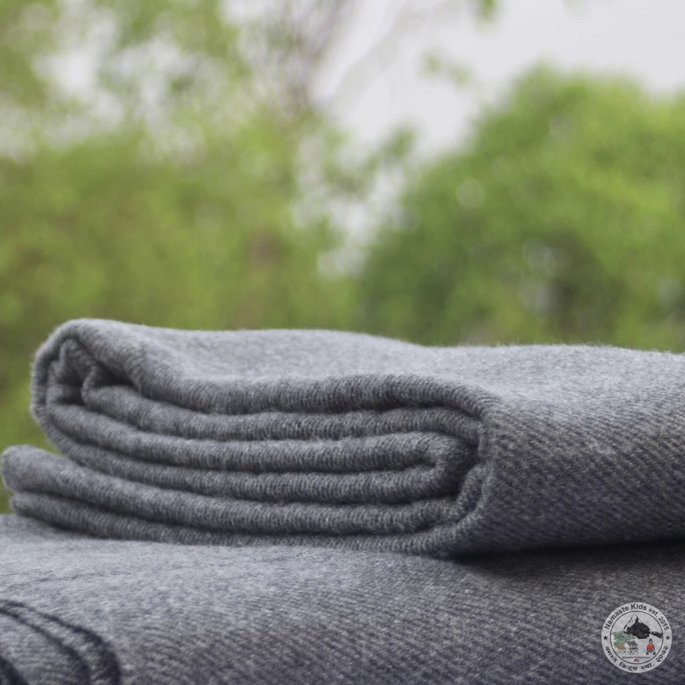 Cashmere Blanket "Kahun" - Customizable, Handcrafted From Nepal, Snuggle Blanket - Image 4 of 4
