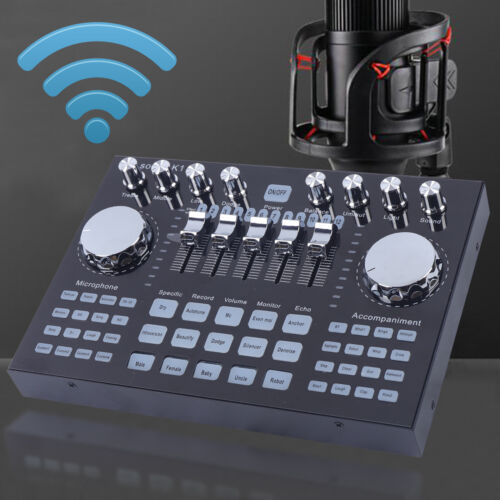 Voice Changer Sound Live Sound Card for Live Streaming Audio Mixer Broadcast - Afbeelding 1 van 12