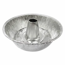 JETFOIL 10' Cake Pan 100% Disposable Aluminum Foil Angel Round Cake 10" X 3"