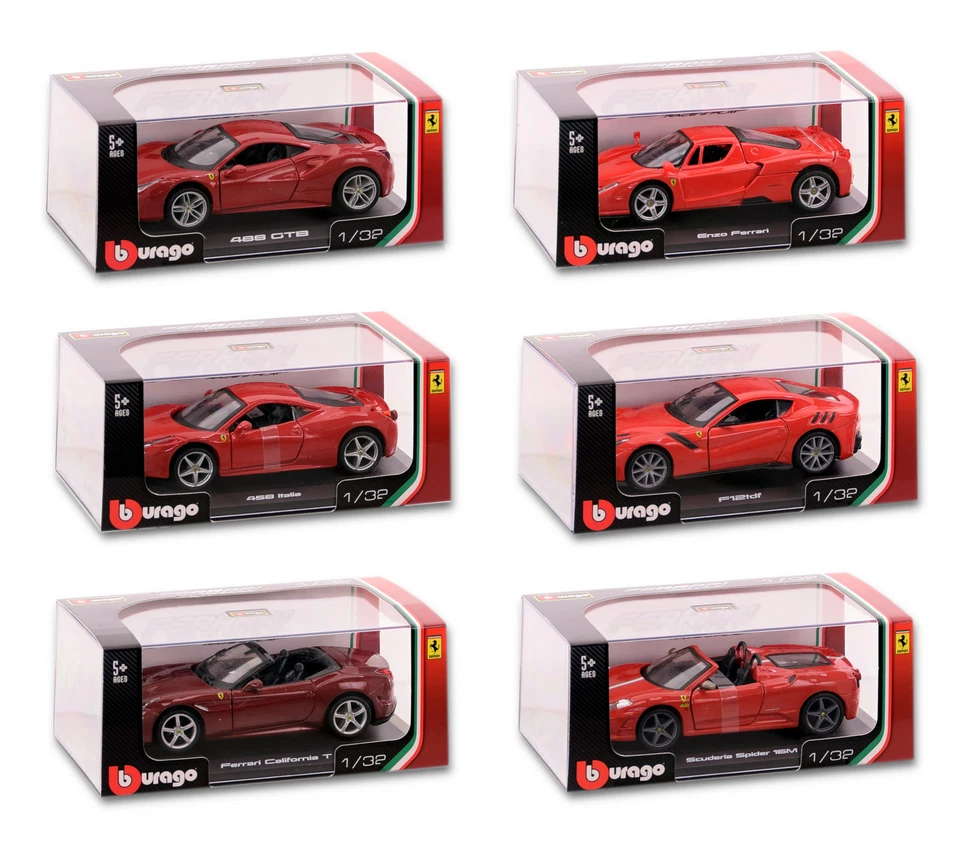 Bburago Modellauto Ferrari Maßstab 1:32 verschiedene Modelle Spielzeugauto