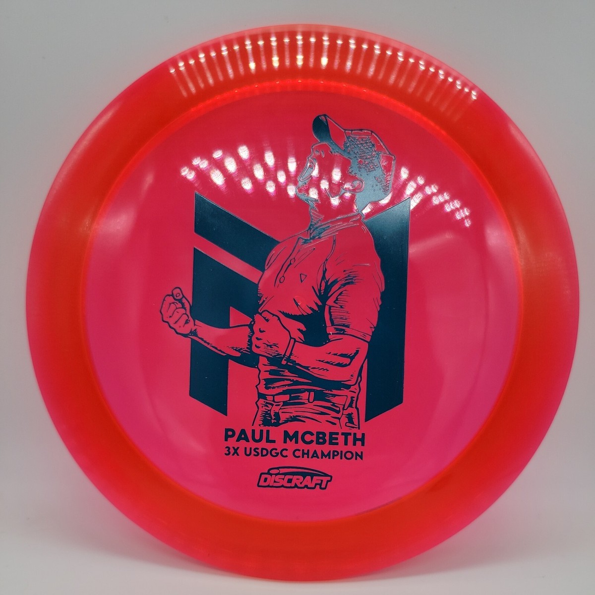 Discraft Paul McBeth 3X USDGC Champion CryZtal Hades Red/Teal