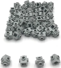 Lego 50 New Light Bluish Gray Bricks Blocks Modified 1 x 1 w/ Studs on 4 Sides