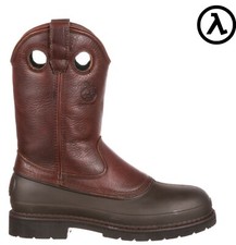 GEORGIA BOOT MUDDOG STEEL TOE WELLINGTON WORK BOOTS G5655 - ALL SIZES - NEW