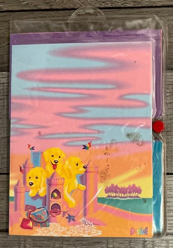 Vintage Lisa Frank Stationary Puppy Dogs Sandcastle Incomplete Set - Picture 4 of 4