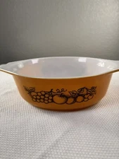 Vintage Pyrex 1.5 Quart #043 Brown Casserole/Baking Dish Microwave Safe USA  L20
