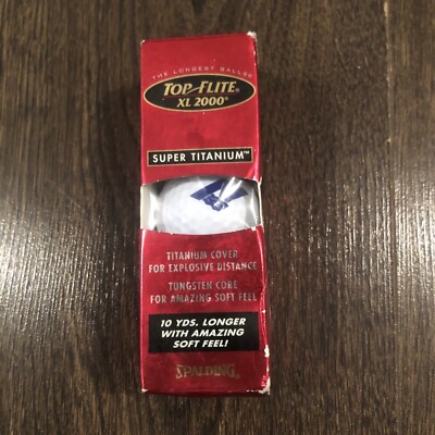 Top Flite Golfbälle XL 2000 Super Titanium Spalding 3er Box