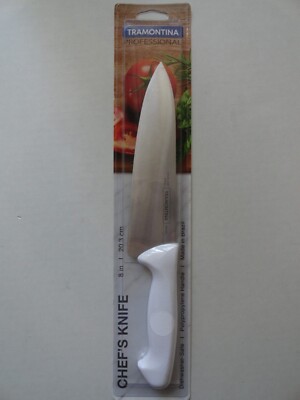 TRAMONTINA PRO Stainless Steel 8 Inch Cooks Chef's Knife  Brazil NEW