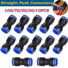 Straight Push Fittings Quick Release Pneumatic Connector Kit for Air Hose