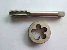 1pc HSS Machine M15 X 0.5mm Plug Tap and 1pc M15 X 0.5mm Die Threading Tool