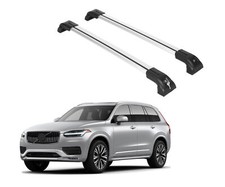 Heavy Duty 220lbs Roof Rack Cross Bars For Volvo Xc90 2016-2026 - Silver