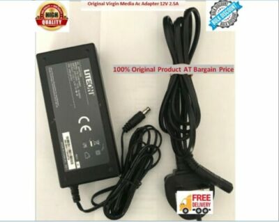 LiteOn Virgin Media V6 Box 12V 2,5A Netzteil AC Adapter PE-1300-9AR3 Ladegerät