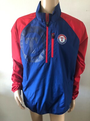 MLB Herren Texas Ranchers Windbreaker Blau/Rot LA25Z126 Gr. L NEU