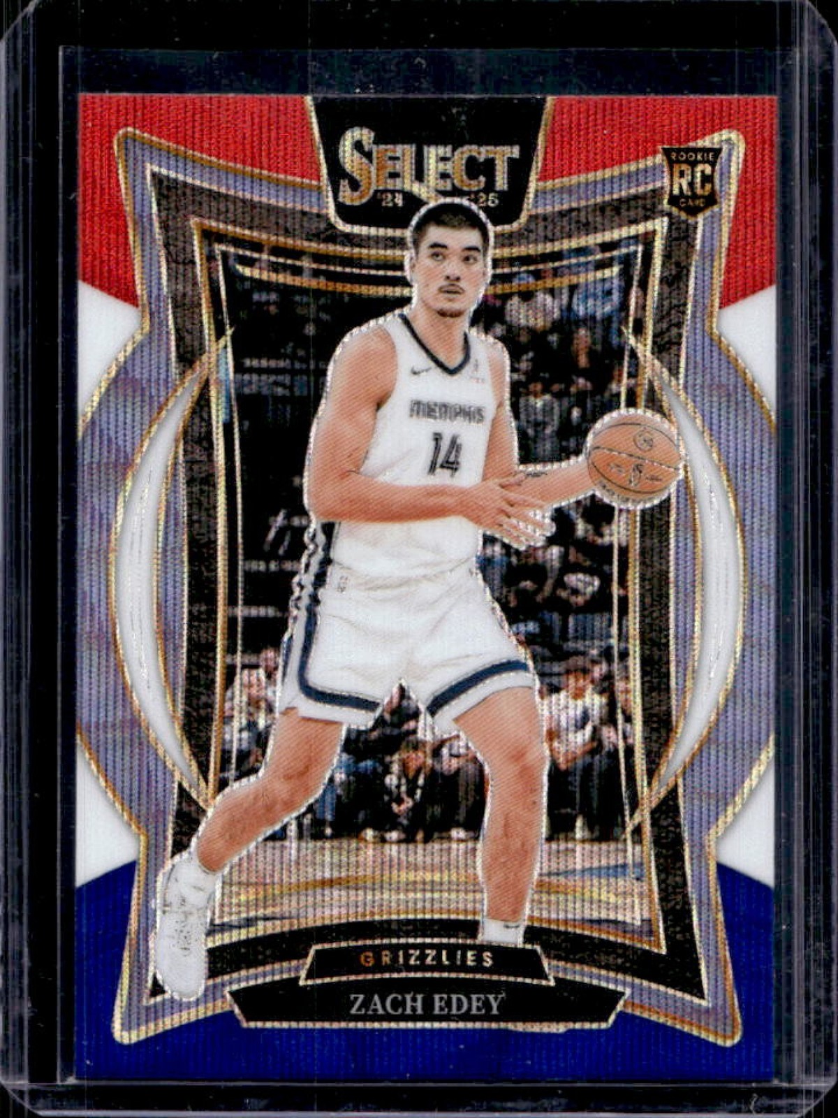 2024-25 Select Zach Edey Concourse RC Tri-Color Prizm #98 Grizzlies