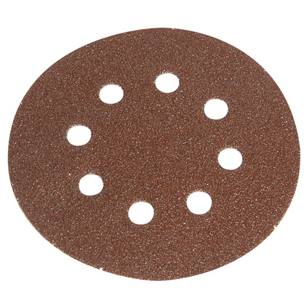 Faithfull Hook & Loop Sanding Disc DID3 Holed 125mm Coarse (Pack 5)