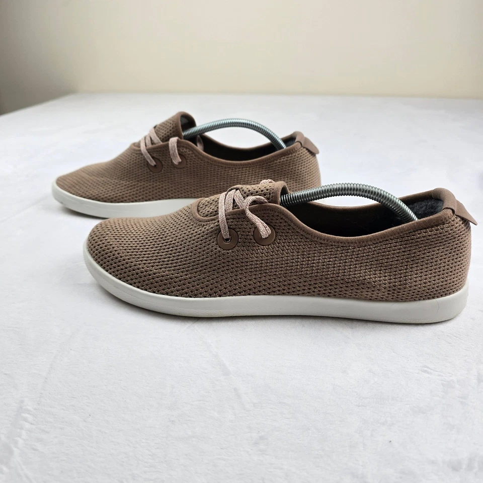 Allbirds Mens Tree Breezer M12 Taupe Knit Slip On Comfort Casual Shoes - Image 3 of 4
