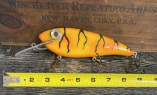 9” Musky Crank Bait Lure Muskie Pike Hand Made Wood Shad Orange Robert Neville