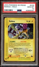 PSA 10 GEM MINT Raikou H26/H32 SWIRL HOLO RARE Skyridge Pokemon Card on eBay