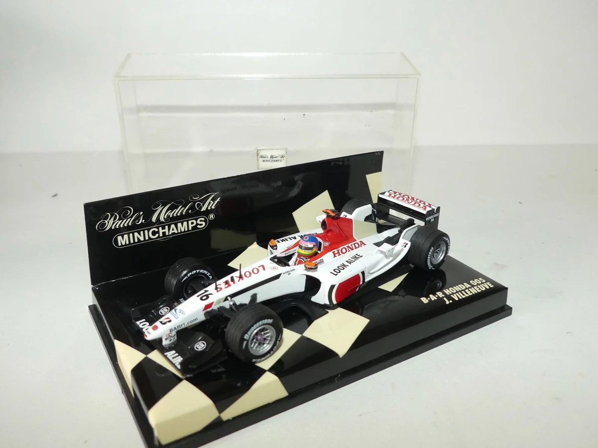Voitures Formule 1 miniatures Honda 1:43 sur jacques villeneuve