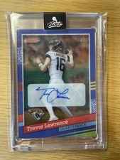 2021 Panini Donruss Clearly Trevor Lawerence Rookie Retro 1991 Autographs 4/5