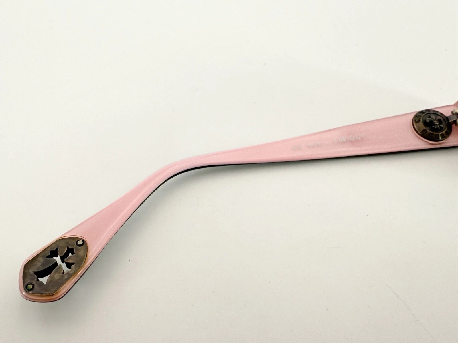 CHROME HEARTS Twiggy Glasses Black Pink Cross Sterling Silver Frames Only thumbnail 6