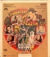 RCA SelectaVision VideoDiscs The Greatest Show on Earth 2-Disc Set CED
