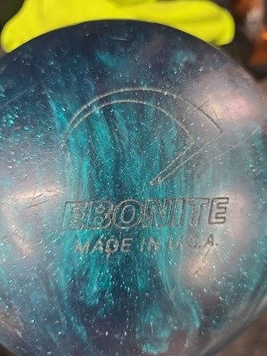 EBONITE MAXIM BOWLING BALL 10 lb 2.4 oz CLASSIC USA MADE TEAL BLUE BLACK SWIRL