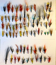 Salmon Flies Various Sizes & Patterns 50 Doubles 20 Trebles