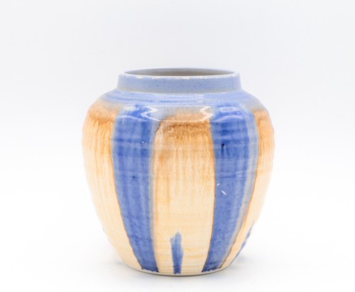 Jarrón Shelley England Bone China 4,5" esmalte por goteo armonía - cerámica Art Deco - Imagen 3 de 11