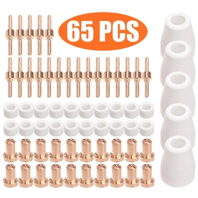 Mitech Schweißzubehör 65 Stück PT31 Schweißzubehör-Kit-Set Riland Jasic CUT30-50