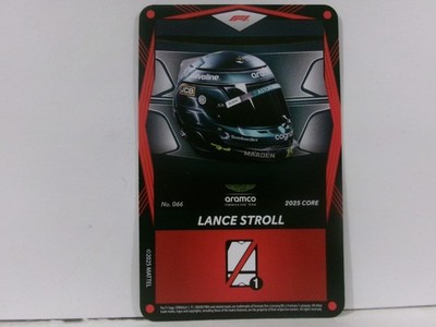 2025 UNO Elite Core F1 Formula 1 HELMET RED #066 LANCE STROLL