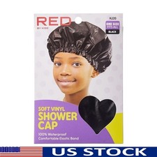 Kids Waterproof Shower Cap Reusable Vinyl Soft Hair Protection Children New