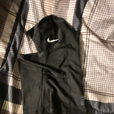 Nike Black Polyester Balaclava Lightweight Hood for Running & Training
