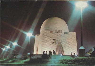 22057 - Postkarte zeigt Mausoleum von Quaid-e-Azam, Karachi
