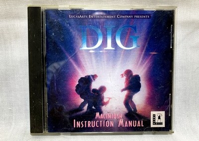 Vintage Lucas Arts THE DIG Game PC MacIntosh Instruction Manual CD ROM Complete