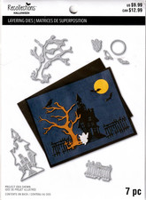 Recollections Halloween Layering Dies - 7 Pieces NEW