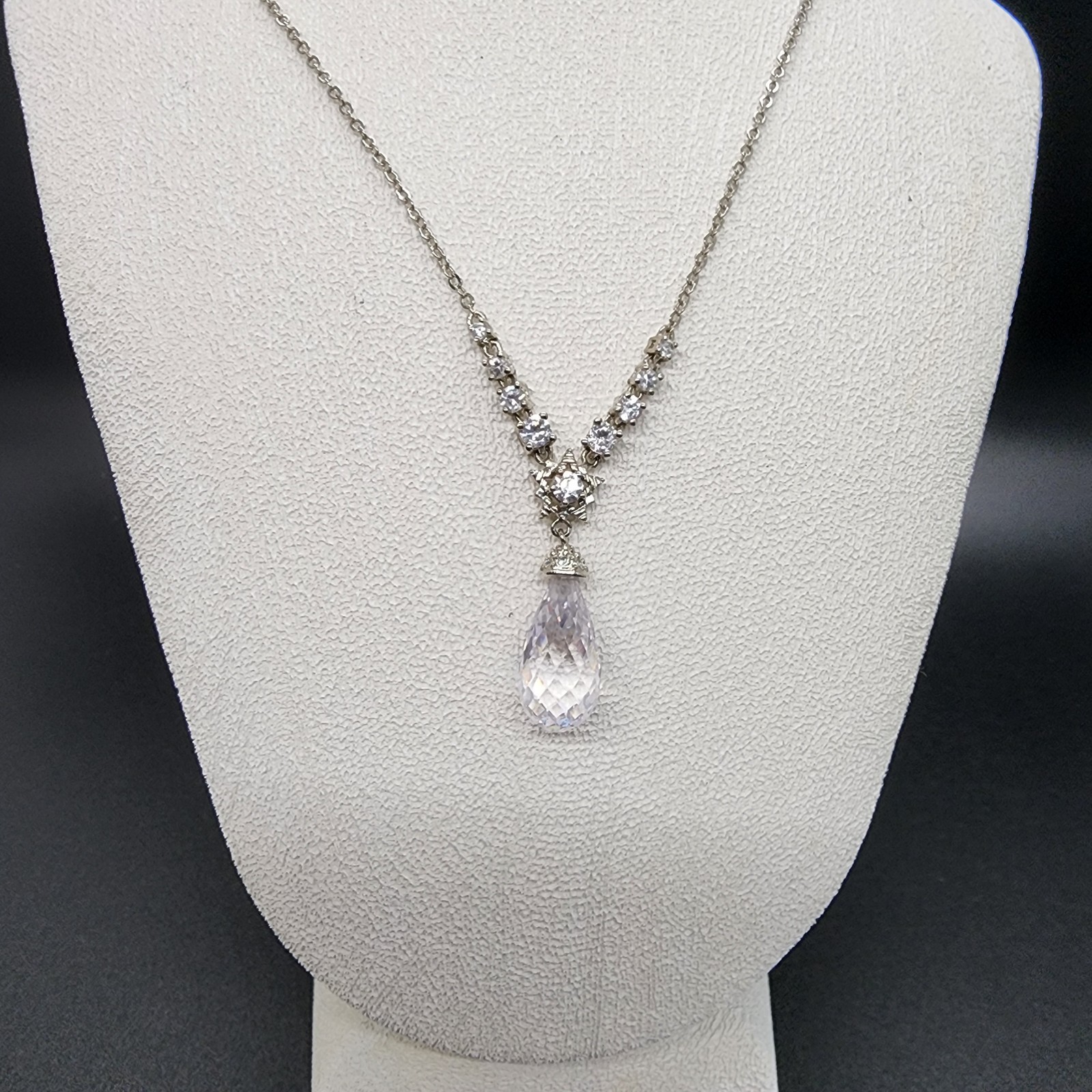 Givenchy Clear Crystal & Multiple Rhinestone Tear… - image 1