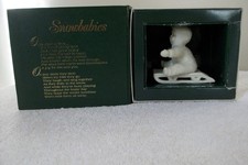 "I'm Making Snowballs" Snowbabies Dept. 56 Christmas Ornament" Exc.