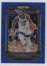 2023-24 Panini Prizm Draft Picks Blue Wave Prizm 129/249 Cam Whitmore #98 1hc0