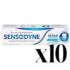 Sensodyne Repair  Protect MINT Daily Repair Toothpaste 75ml x10 Novamin Canada