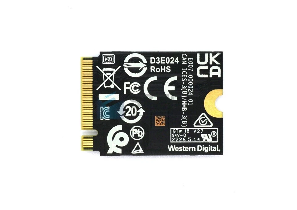 NEW WD SN740 M.2 2230 SSD 1TB NVMe PCIe 4.0 For Microsoft Surface Pro X Pro 9 - Image 3 of 4