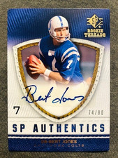 2008 SP Rookie Threads Bert Jones SP Authentics Auto Autograph Card /80 Rare
